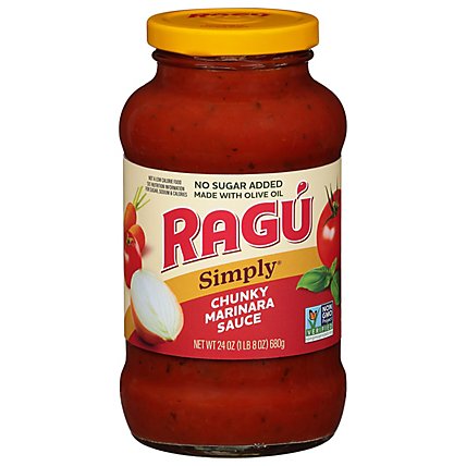 Ragu Simply Chunky Marinara Pasta Sauce - 24 Oz - Image 1