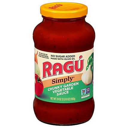 Ragu Simply Chunky Garden Vegetable Pasta Sauce - 24 Oz - Image 1
