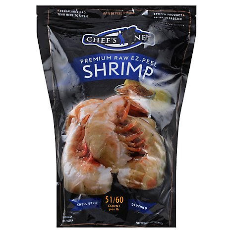 waterfront BISTRO Shrimp Raw Ez Peel Shell & Tail On Small 51 To 60 Count - 32 Oz