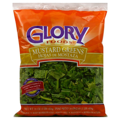 Glory Foods Mustard Greens - 16 Oz