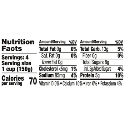 Light + Fit Strawberry Banana Nonfat Gluten Free Yogurt - 4-5.3 Oz - Image 4