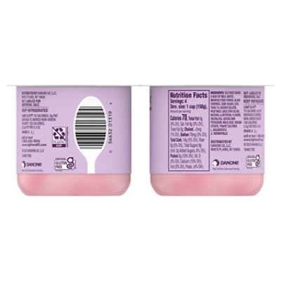 Light + Fit Cherry Nonfat Gluten Free Yogurt - 4-5.3 Oz - Image 2