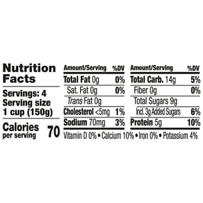 Light + Fit Cherry Nonfat Gluten Free Yogurt - 4-5.3 Oz - Image 2