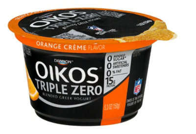 Dannon Oikos Triple Zero Orange Cream Flavor 5.3 Oz - 5.3 Oz - Image 4