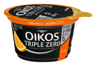 Dannon Oikos Triple Zero Orange Cream Flavor 5.3 Oz - 5.3 Oz - Image 6