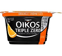 Oikos Triple Zero Greek Yogurt Blended Nonfat Orange Creme - 5.3 Oz
