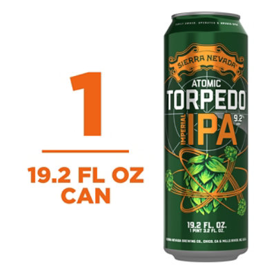 Sierra Nevada Atomic Torpedo West Coast Juicy Imperial IPA Craft Beer In Can - 19.2 Oz