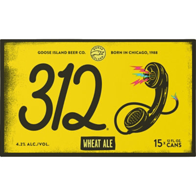 Goose Island 312 Urban Wheat Ale Craft Beer Cans - 15-12 Fl. Oz. - Image 3