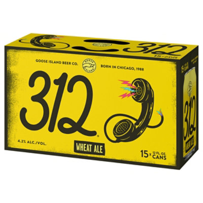 Goose Island 312 Urban Wheat Ale Craft Beer Cans - 15-12 Fl. Oz. - Image 4