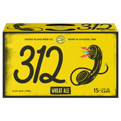 Goose Island 312 Urban Wheat Ale Craft Beer Cans - 15-12 Fl. Oz. - Image 2