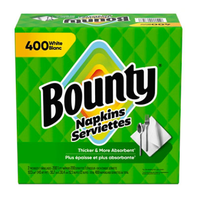 Bounty Paper Napkins White - 400 Count - Image 8