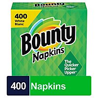 Bounty Paper Napkins White - 400 Count - Image 2