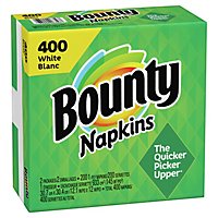 Bounty Paper Napkins White - 400 Count - Image 3