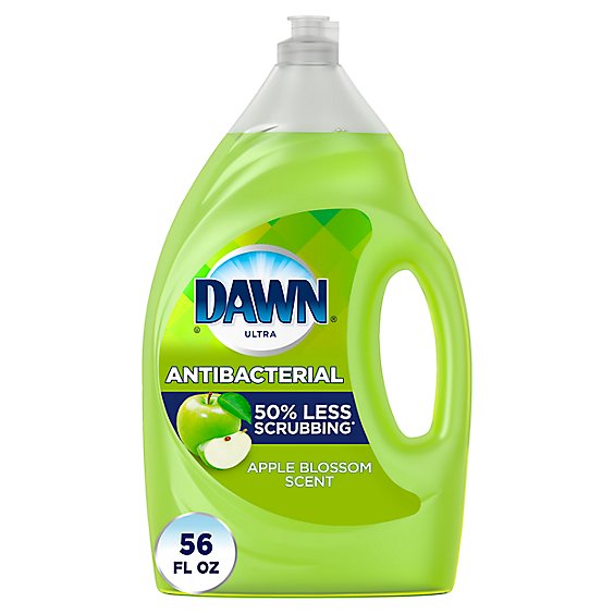 Dawn Ultra Antibacterial Dishwashing Liquid Dish Soap Apple Blossom Scent - 56 Fl. Oz.