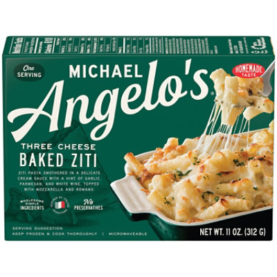 Michael Angelo's Three Cheese Baked Ziti Frozen - 11 Oz - Image 1