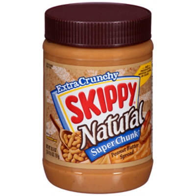 Skippy Natural Extra Crunchy Peanut Butter Spread - 26.5 Oz - Image 3