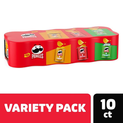 Pringles Potato Crisps Chips Variety Pack Lunch Snacks 10 Count - 13.7 Oz - Image 1