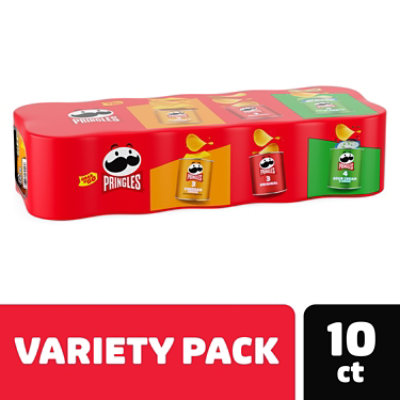 Pringles Potato Crisps Chips Lunch Snacks Variety Pack - 13.7 Oz 10ct