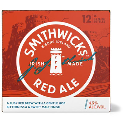 Smithwick's Red Ale Beer 4.5% ABV Bottles - 12-11.2 Oz - Image 2