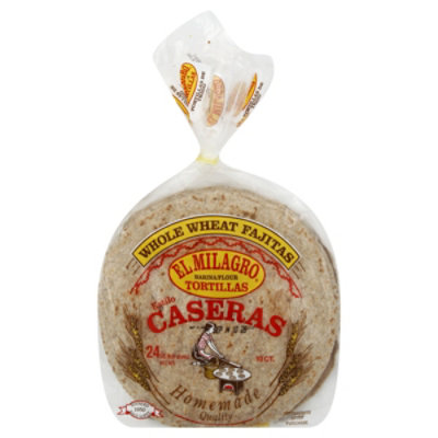 El Milagro Caseras Whole Wheat Fajitas Tortillas, 24 Oz - 24 Oz - Image 1