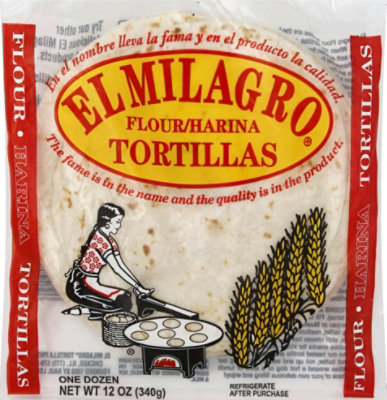 El Milagro Flour Tortillas, 12 Oz - 12 Oz - Image 2