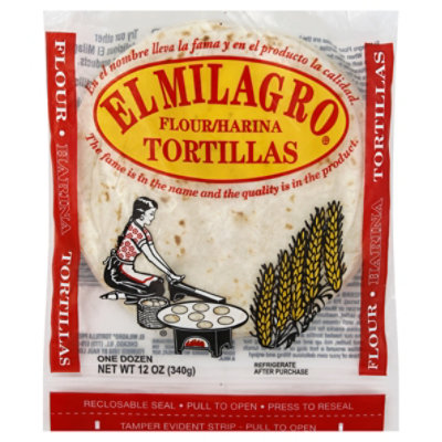 El Milagro Flour Tortillas, 12 Oz - 12 Oz - Image 1