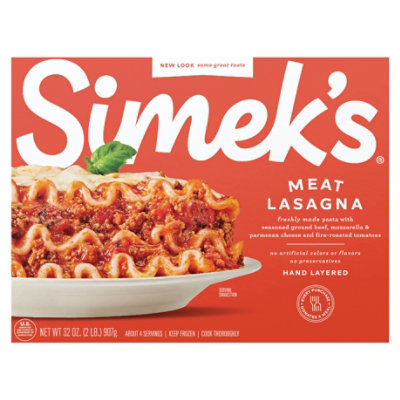 SIMEKS Lasagna All Natural Meat & Sauce - 32 Oz - Image 3