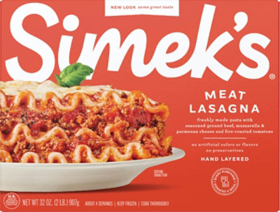 SIMEKS Lasagna All Natural Meat & Sauce - 32 Oz - Image 1