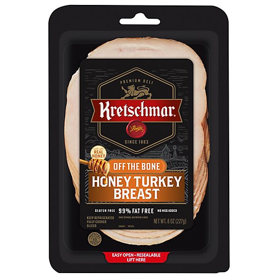 Kretschmar Turkey Honey Off The Bone Pre-Sliced - 8 Oz