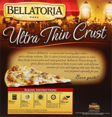 Bellatoria Pizza Ultra Thin Crust Italian 12 Inch Frozen - 18.27 Oz - Image 5