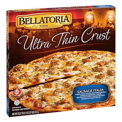 Bellatoria Pizza Ultra Thin Crust Italian 12 Inch Frozen - 18.27 Oz - Image 1