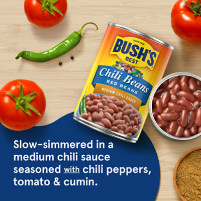 BUSH'S BEST Red Beans in a Medium Chili Sauce - 16 Oz - Image 2