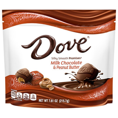 DOVE PROMISES Candy Milk Chocolate & Peanut Butter - 7.61 Oz