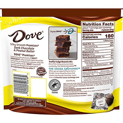 Dove Promises Peanut Butter And Dark Chocolate Candy 7.61 Oz - Image 6