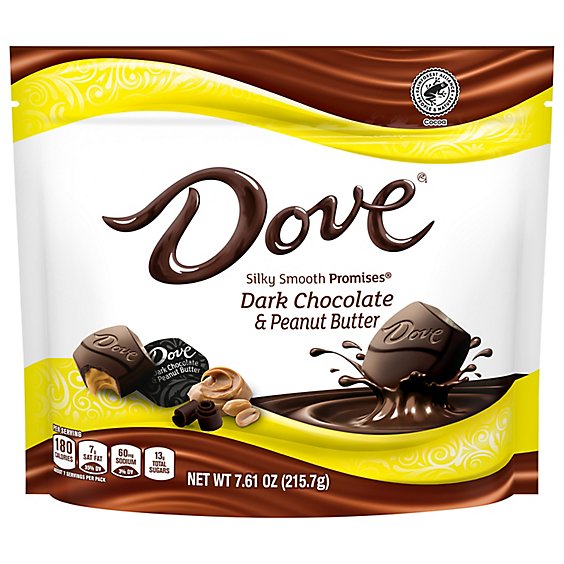 Dove Promises Peanut Butter And Dark Chocolate Candy 7.61 Oz