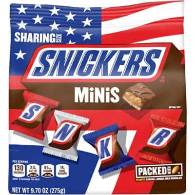 Snickers Red White & Blue Minis Size Patriotic Chocolate Candy Bag 9.7 Oz - Image 6
