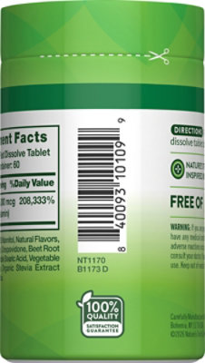 Nature's Truth Fast Dissolve Vitamin B12 5000 mcg - 60 Count - Image 7
