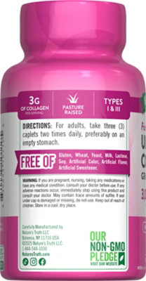 Nature's Truth Ultra Collagen 1000 mg Type I and III - 90 Count - Image 3