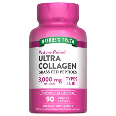 Nature's Truth Ultra Collagen 1000 mg Type I and III - 90 Count - Image 1