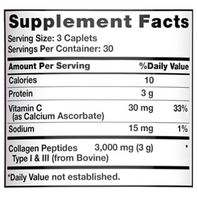 Nature's Truth Ultra Collagen 1000 mg Type I and III - 90 Count - Image 6