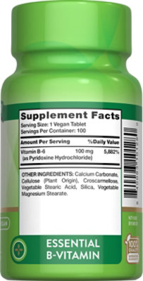 Nature's Truth Vitamin B6 100 mg - 100 Count - Image 2