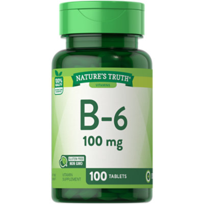 Natures Truth Vitamin B6 100 mg Tablets - 250 Count