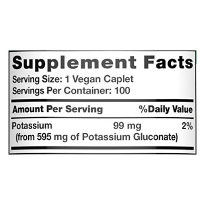 Nature's Truth Potassium Gluconate 595 mg - 100 Count - Image 2