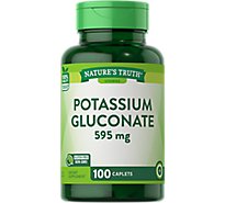 Nature's Truth Potassium Gluconate 595 mg - 100 Count