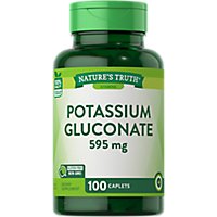 Nature's Truth Potassium Gluconate 595 mg - 100 Count - Image 1