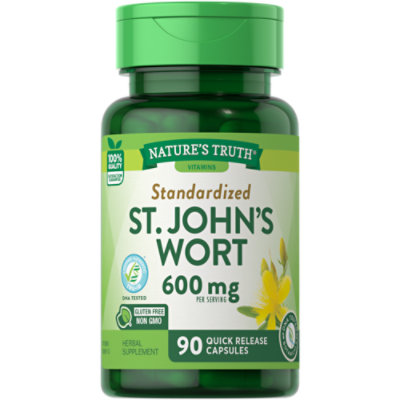 Natures Truth Standardized St Johns Wort Extract 60 mg Capsules - 90 Count
