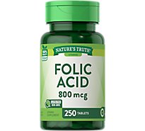 Nature's Truth Folic Acid 800 mcg - 250 Count