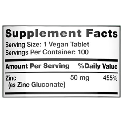 Nature's Truth Chelated Zinc 50 mg - 100 Count - Image 3