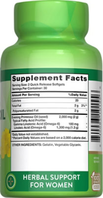 Nature's Truth Evening Primrose Oil 2000 mg - 60 Count - Image 3