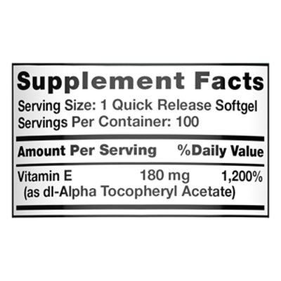 Nature's Truth High Potency Vitamin E 180 mg - 100 Count - Image 4